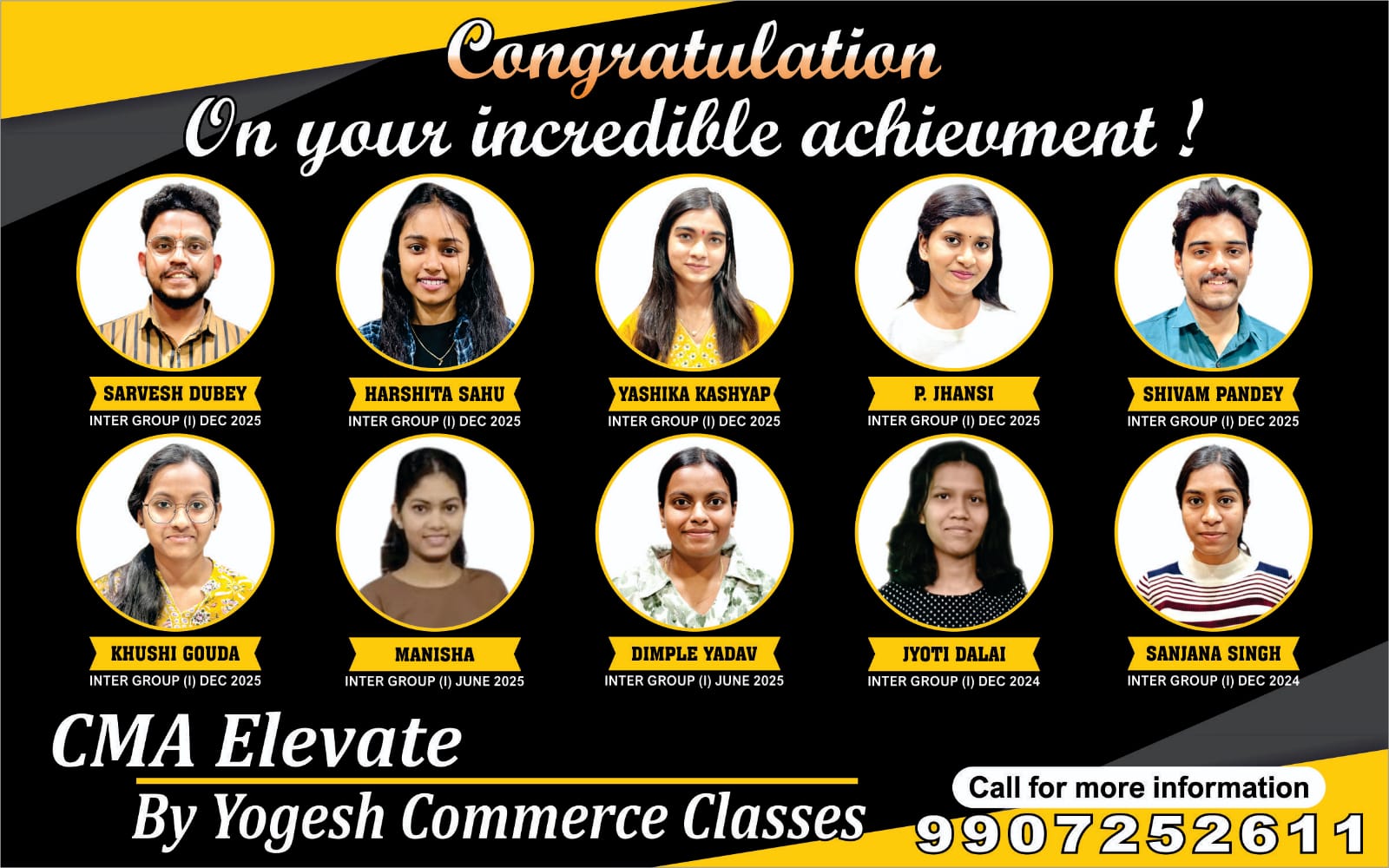 CMA Inter Group-1 Result 2025